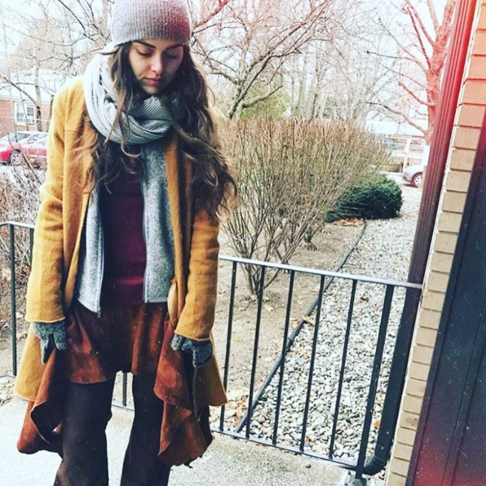 Calicoalchemy RUST Hemp Skirt Handmade herbal dyed - Picture 8 of 8